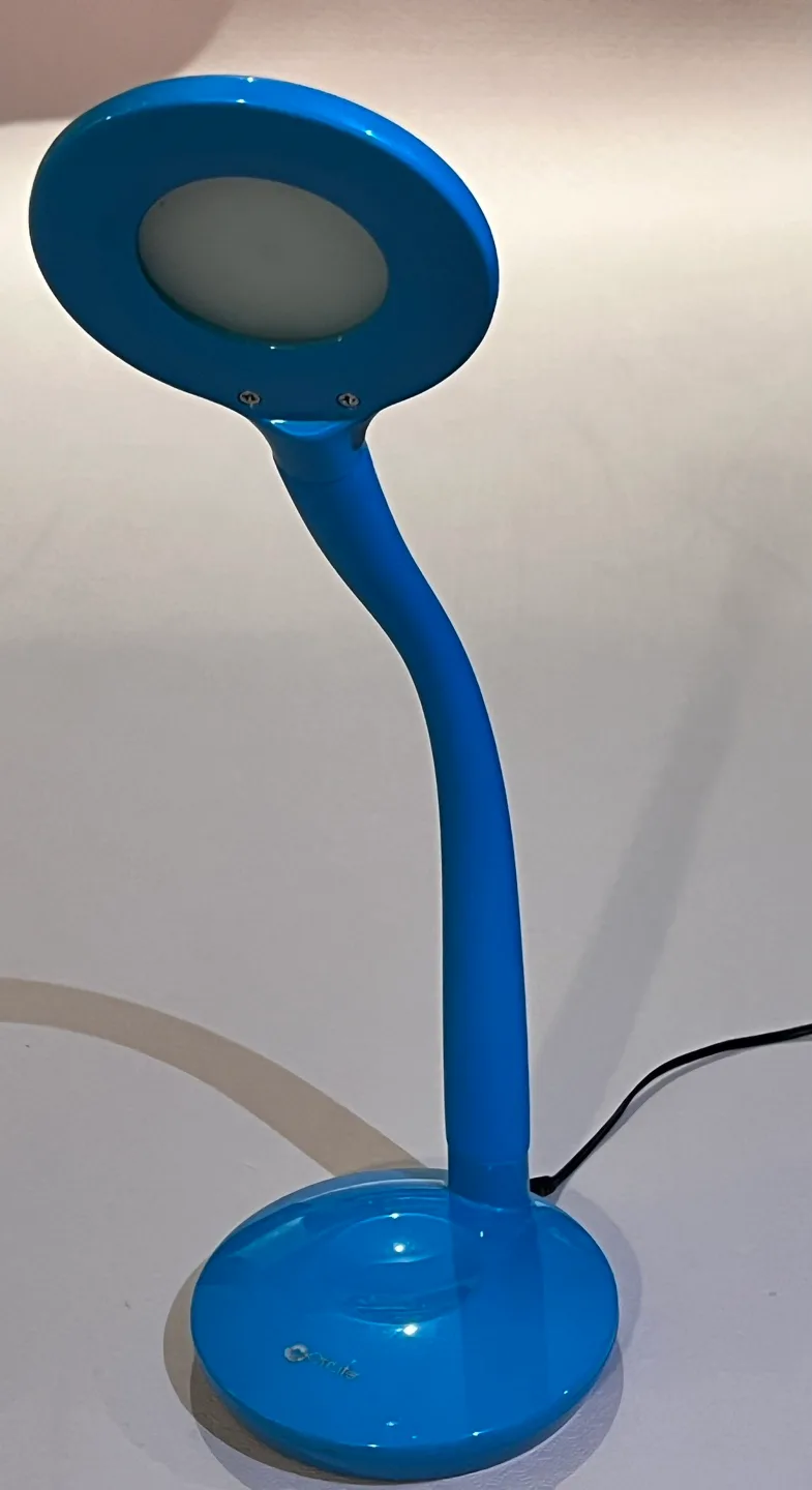 Blue Desk Lamp with Flexible Arm image indicator(3)