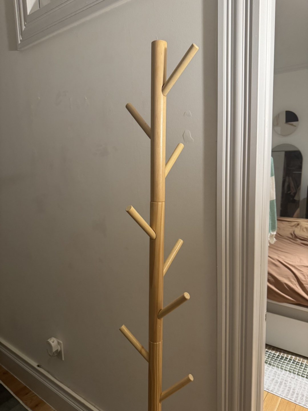 Wooden Coat Rack Stand - photo 2