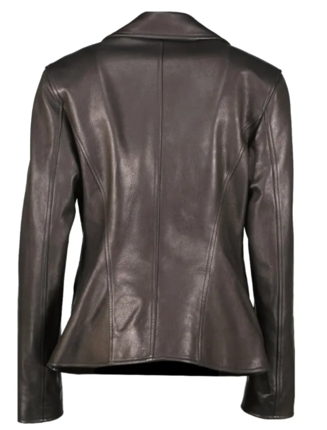 Authentic Alexander Wang Black Leather Moto Jacket Sz 8 image indicator(3)