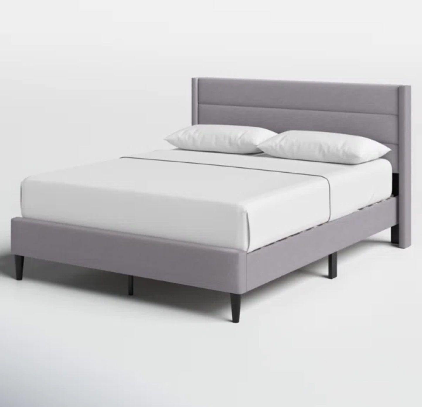 Queen Size Upholstered Bed with Mattress, Pillows & Duvet - photo 3