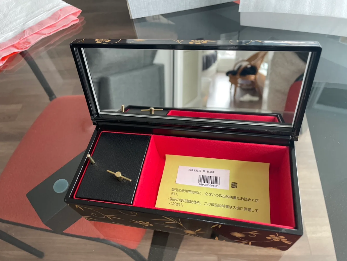BNIB Japanese lacquer jewelry box image indicator(3)
