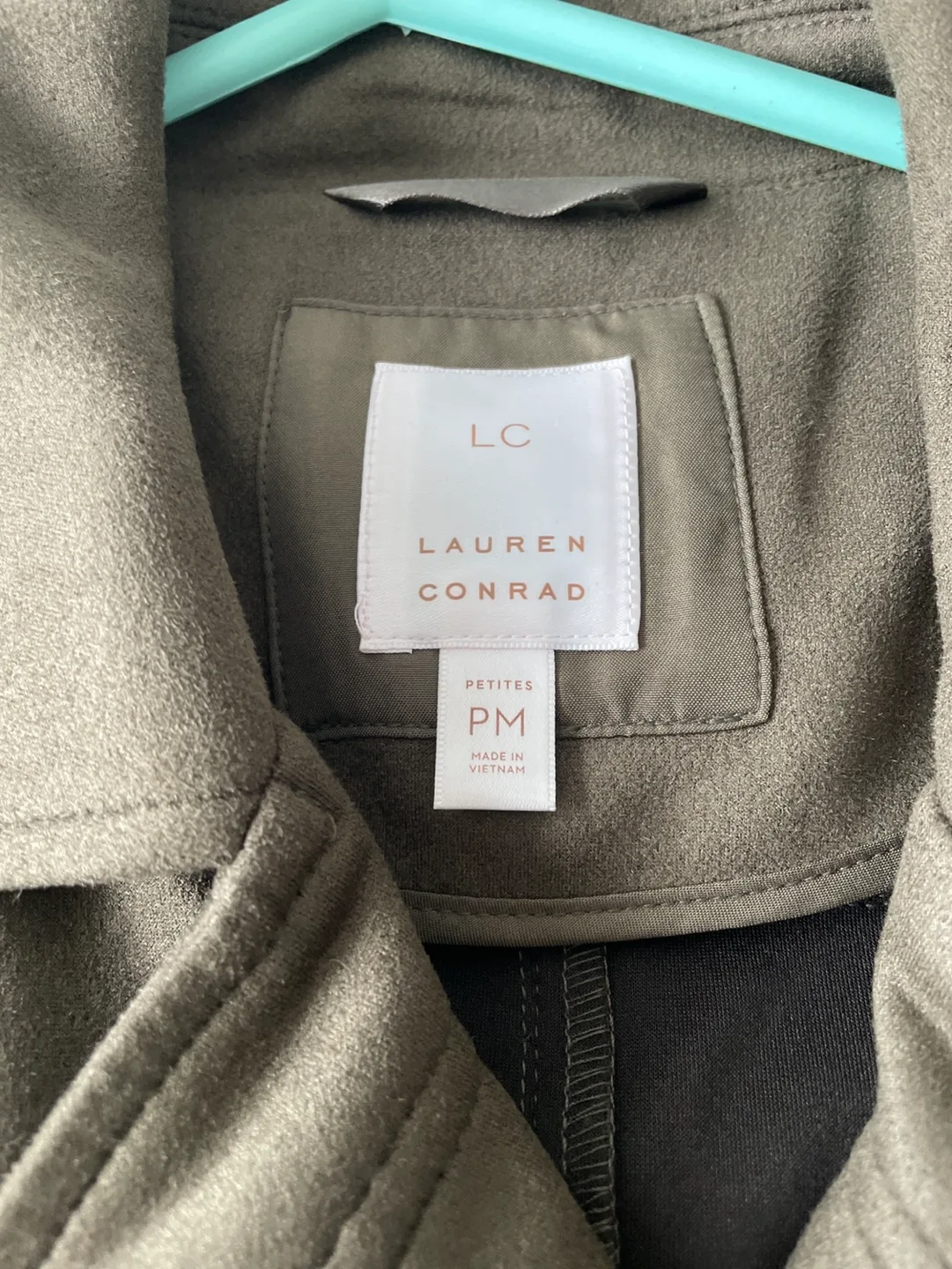 BN small faux suede olive jacket image indicator(2)