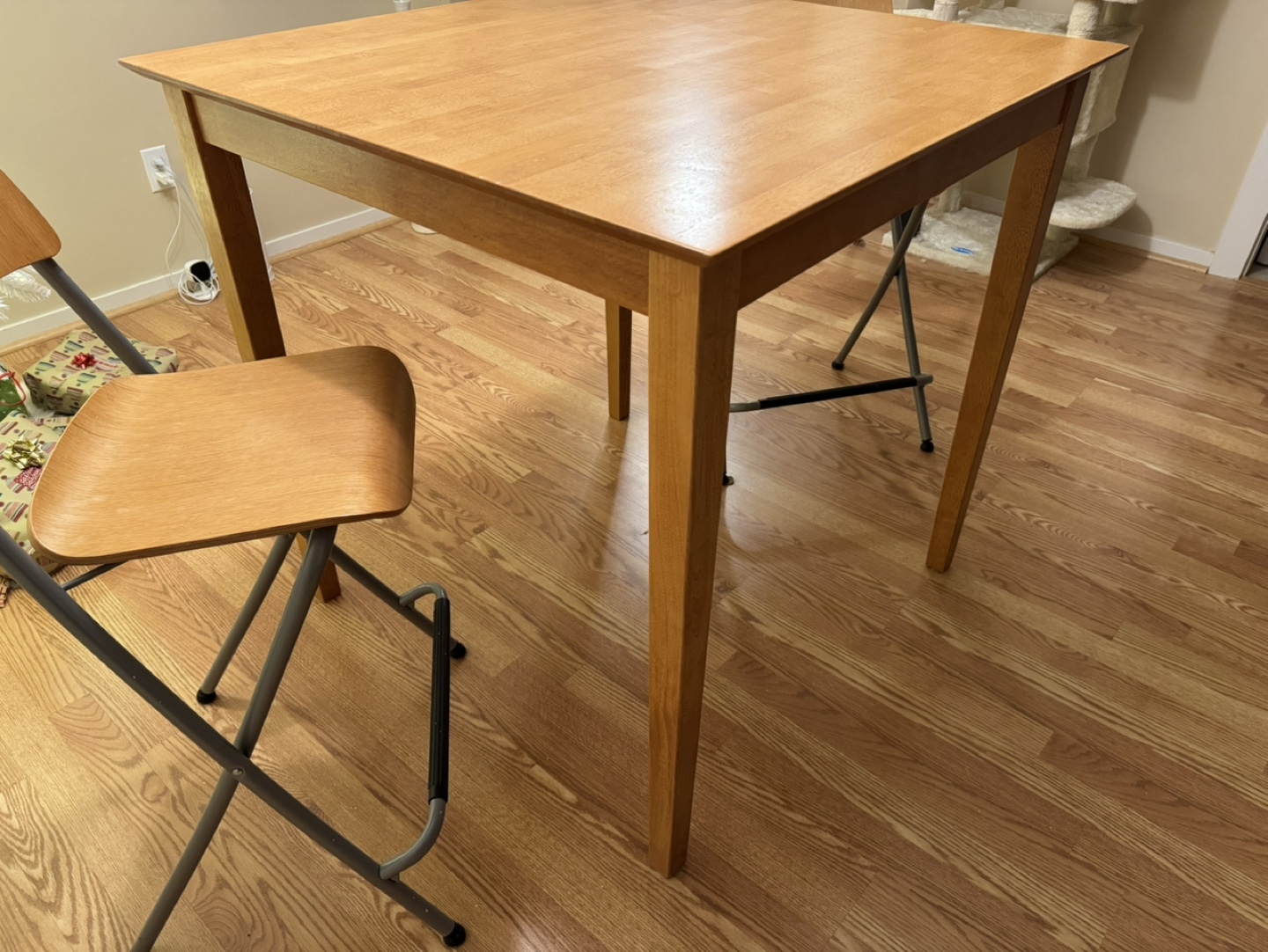 Square Table and Two Chairs