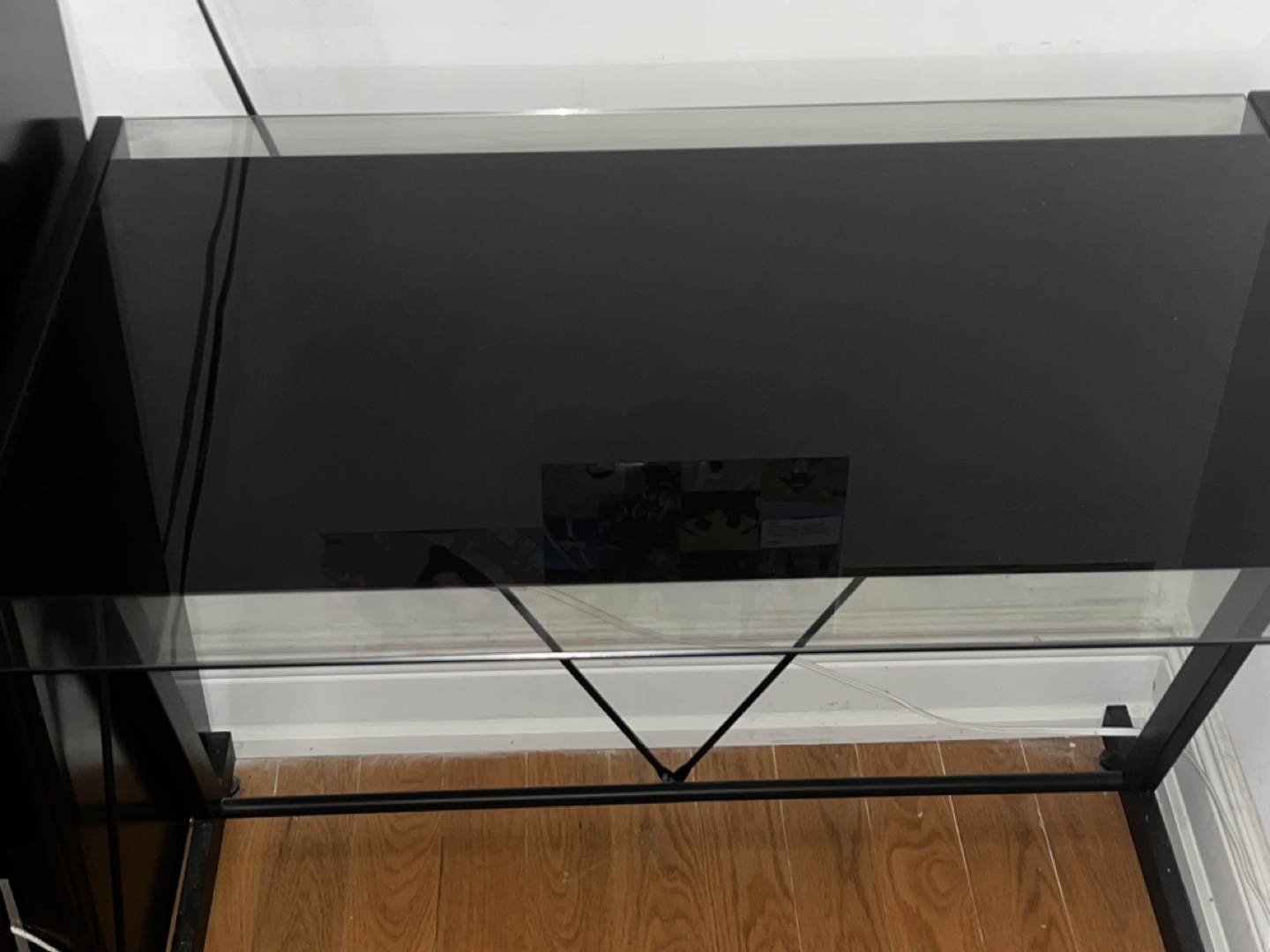 Black Glass Computer Desk - photo 3