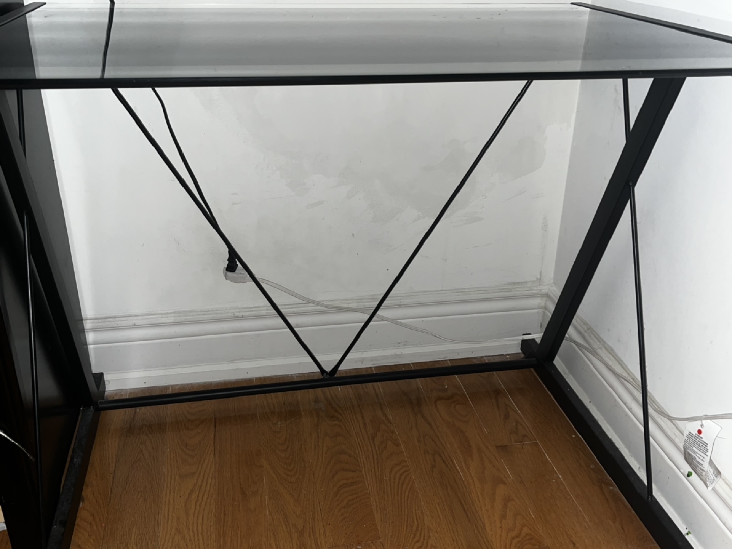 Black Glass Computer Desk - photo 5