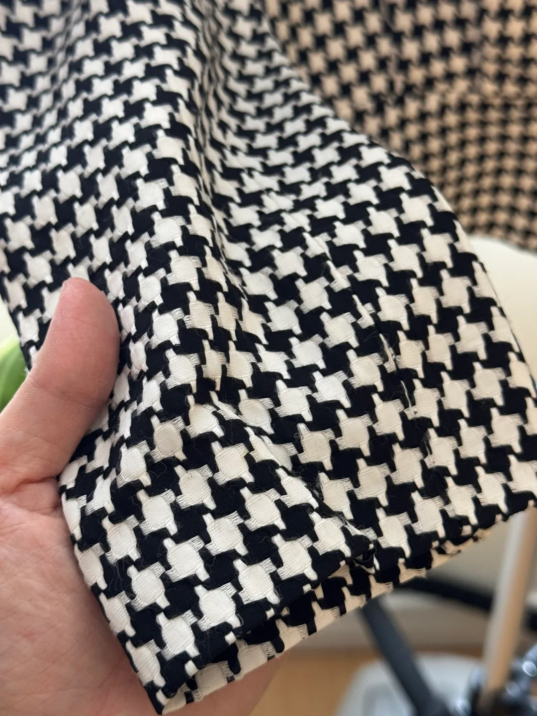 Vintage Houndstooth Blazer with Removable Black Vest image indicator(2)