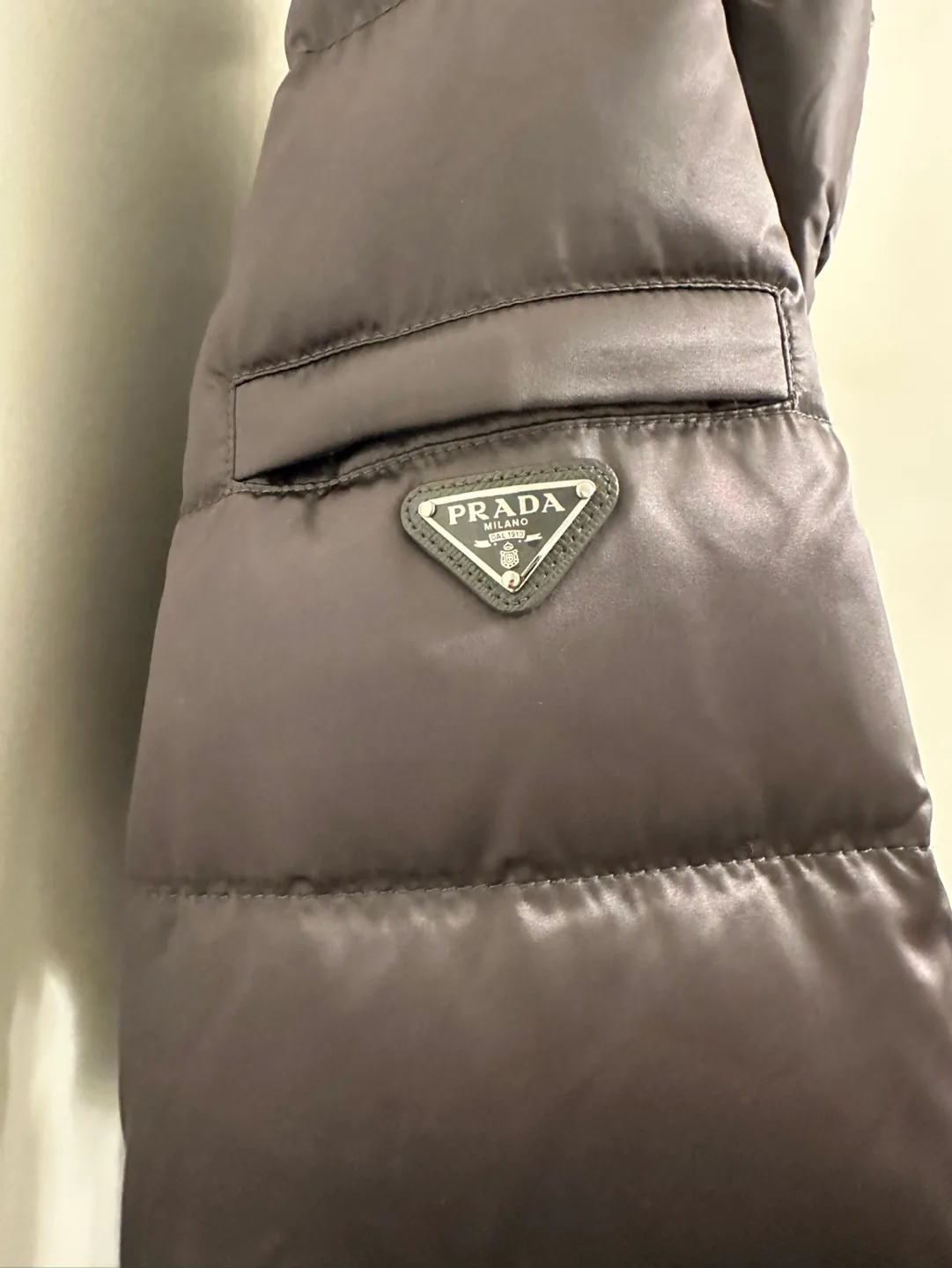 Prada grey Puffer Jacket $590 image indicator(3)