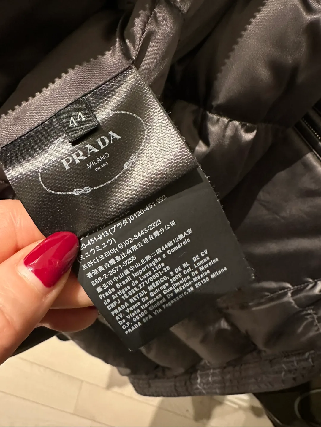 Prada grey Puffer Jacket $590 image indicator(6)