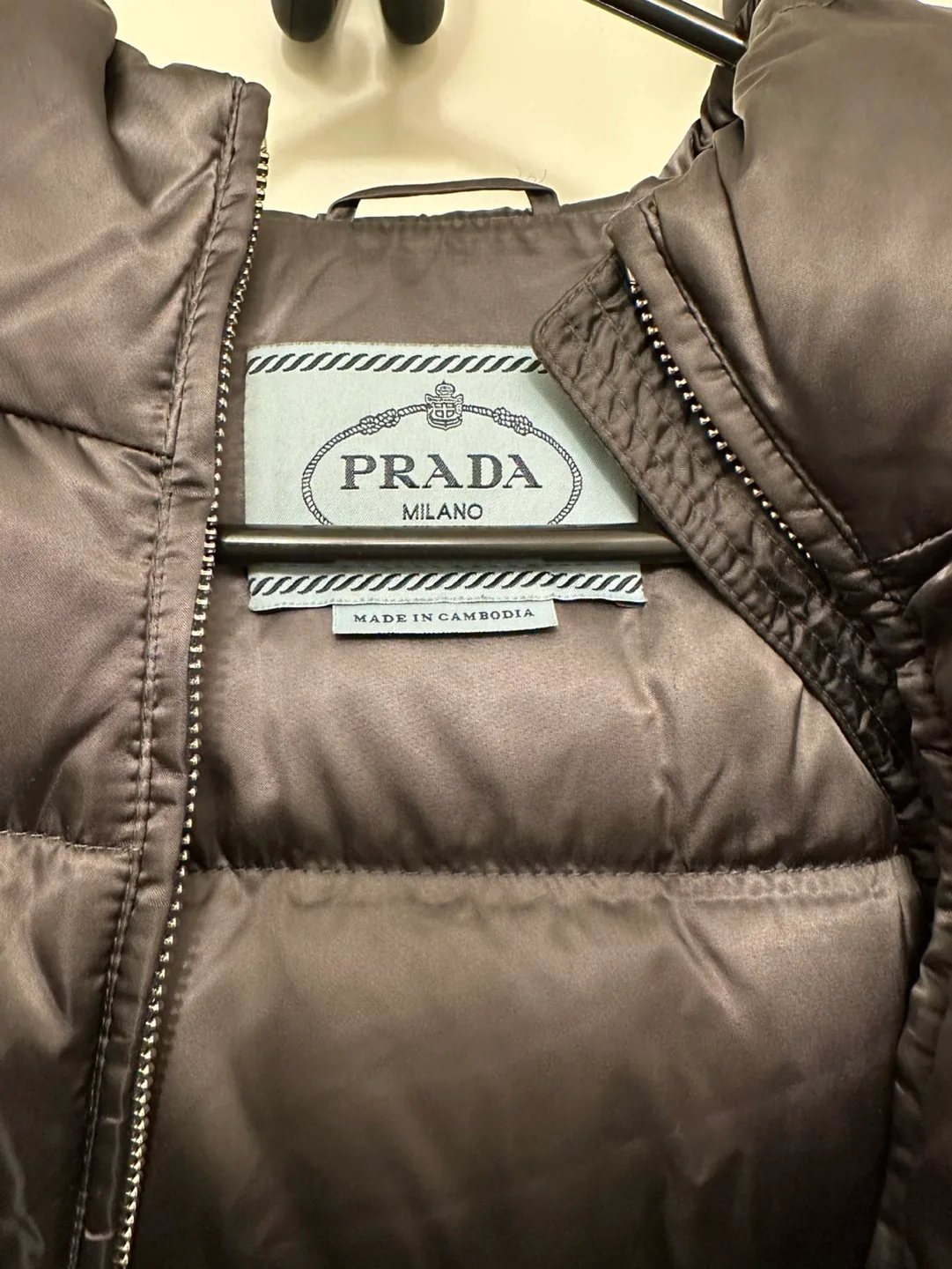 Prada grey Puffer Jacket $590 image indicator(2)