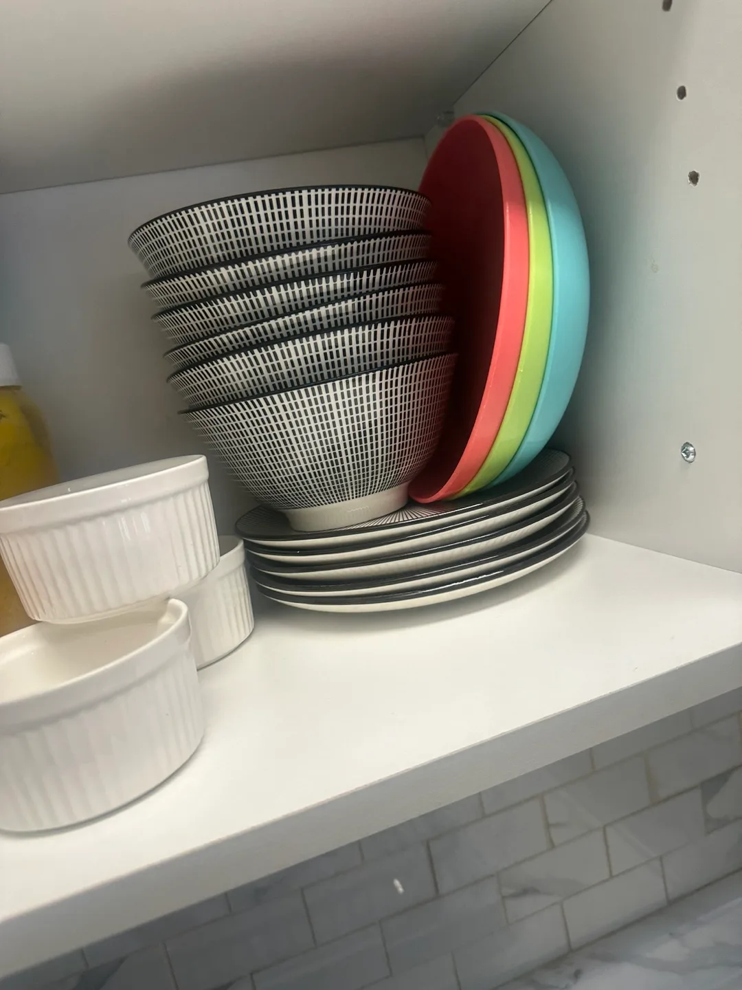 Set of 8 Black and White Bowls thumbnail