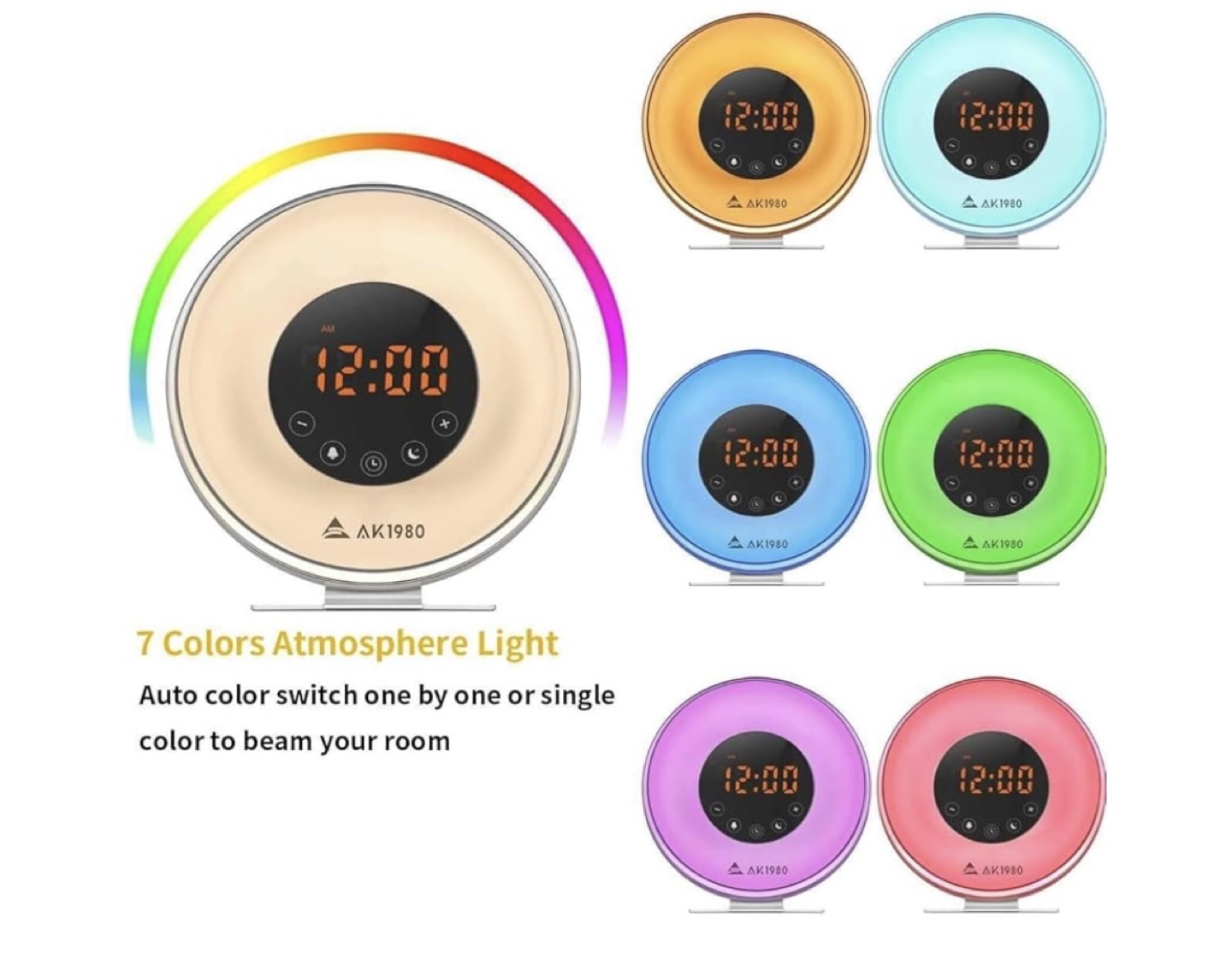 Alarm Clock with Wake-Up Light Simulation and Radio - photo 4