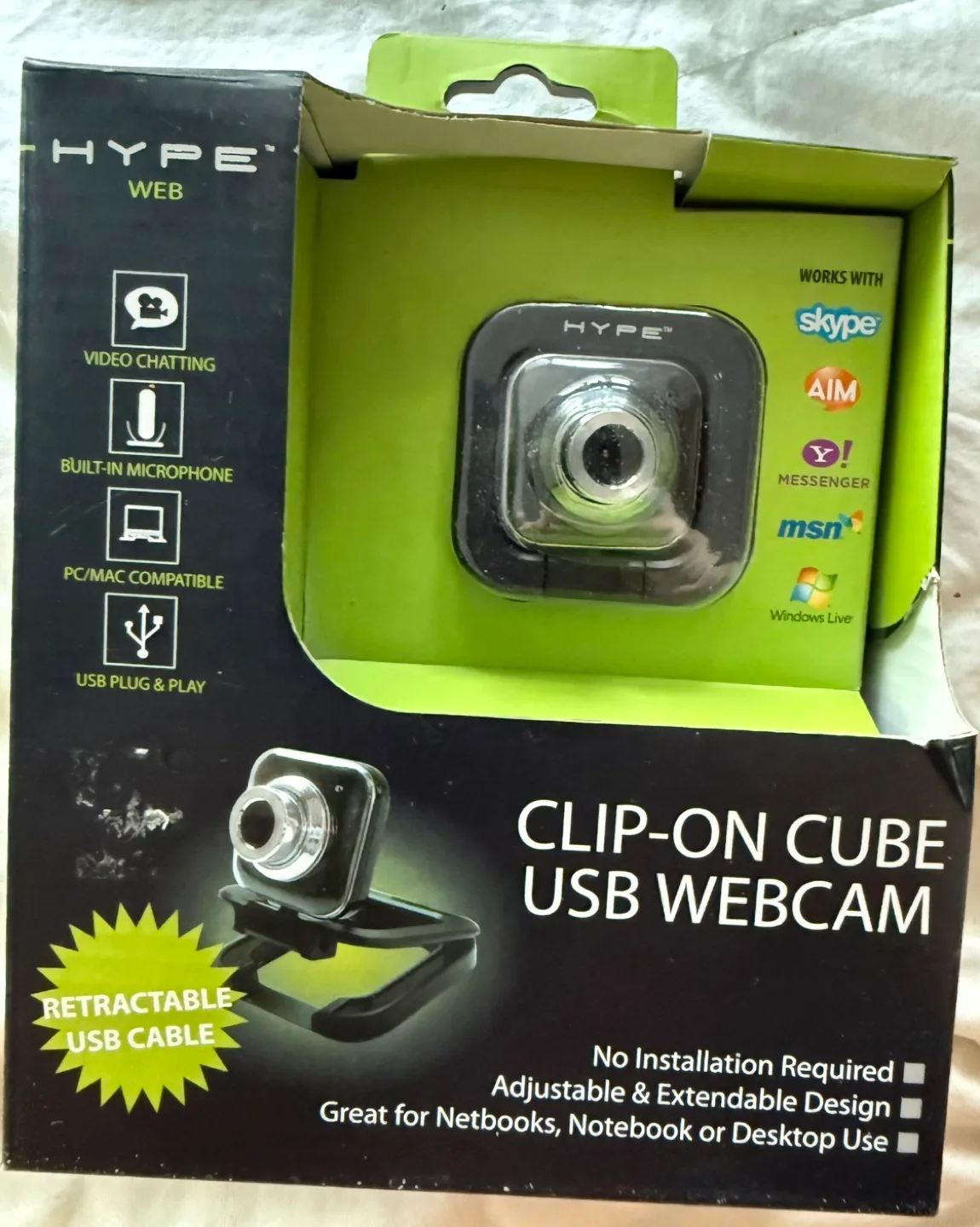 Hype Web Clip-on Cube USB Webcam image indicator(5)