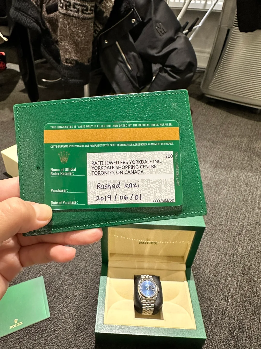 Rolex Datejust 36mm Diamond Dial Blue Face Jubilee Bracelet 2019 image indicator(4)