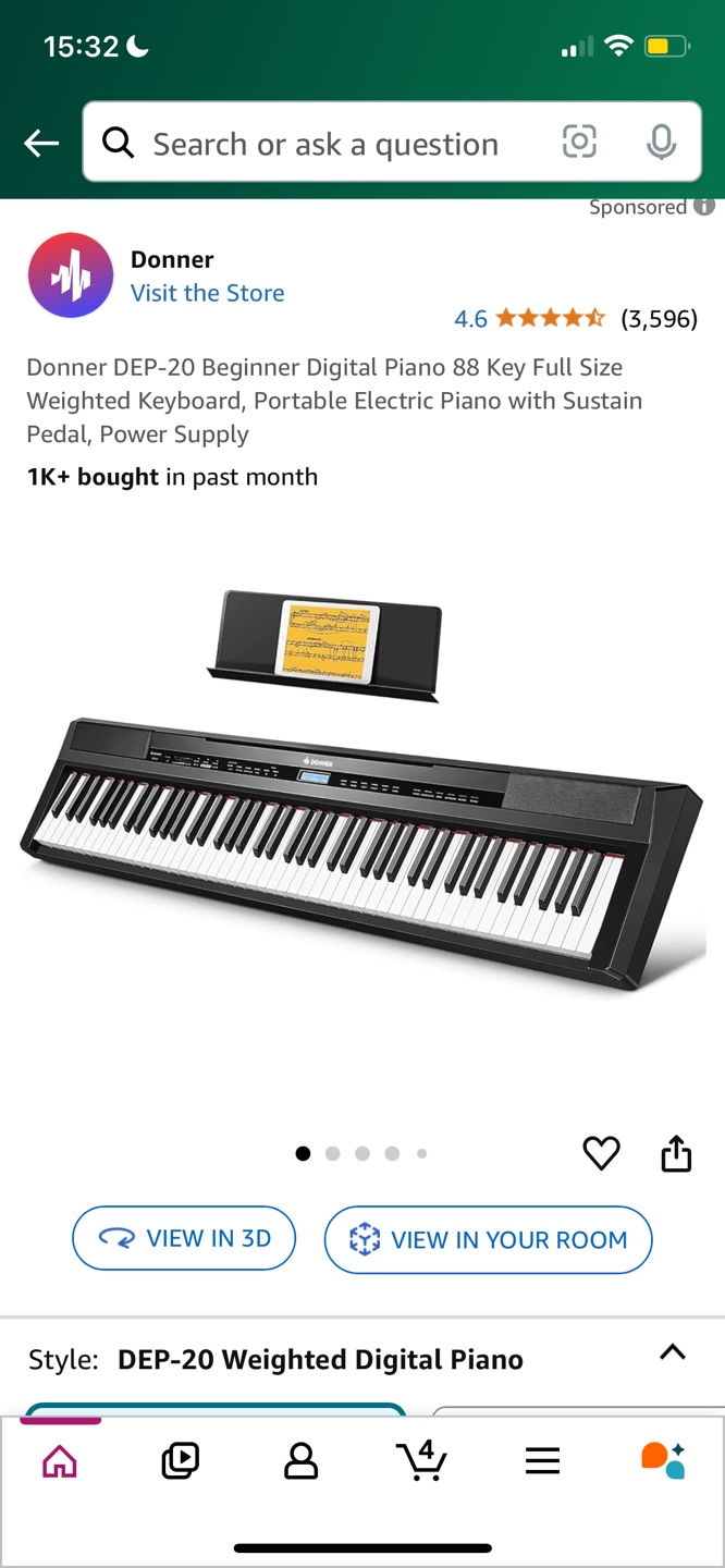 Donner DEP-20 Digital Piano with Stand and Bench - photo 3