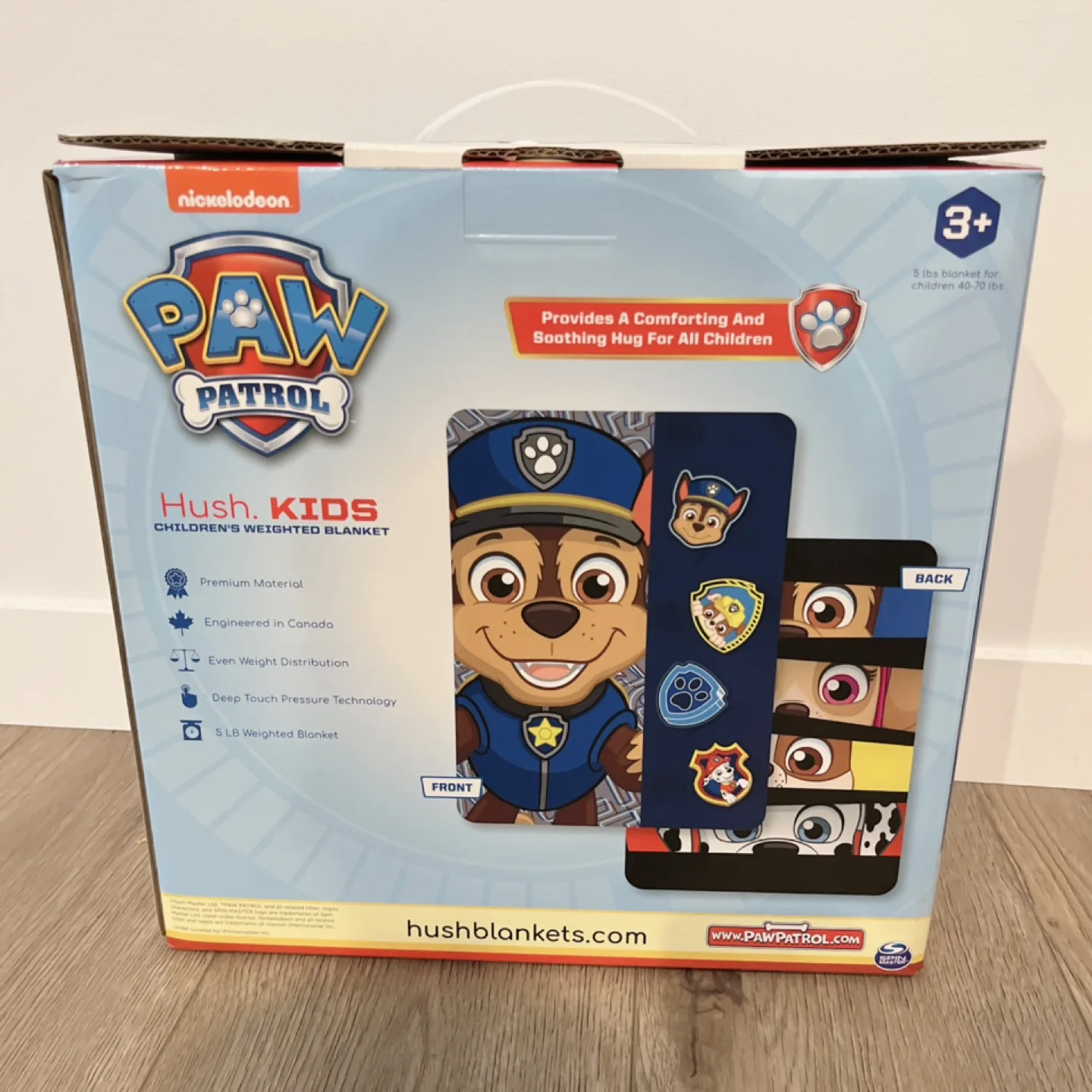 Brand new Hush Kids Weighted Blanket Paw Patrol Chase image indicator(2)