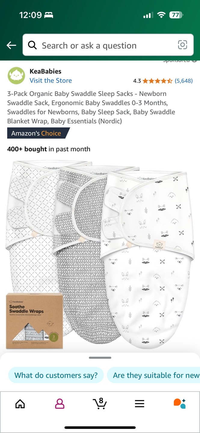 Organic Baby Swaddle - Keababies