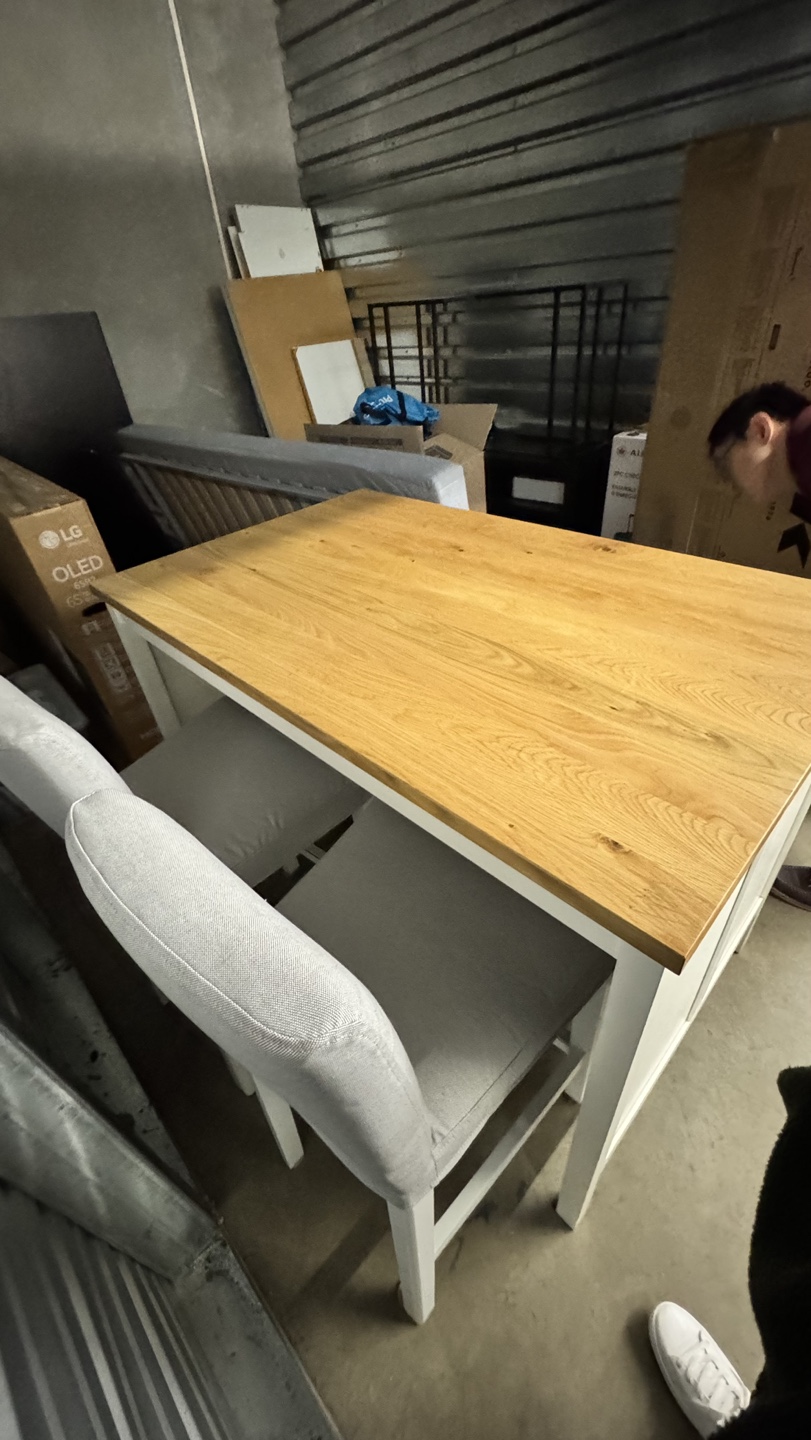 Kitchen Island Table with Two Stools - photo 3