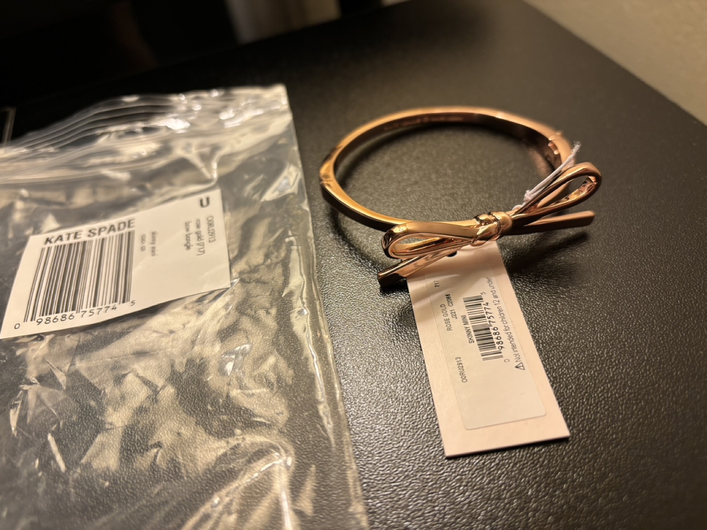 Kate Spade Rose Gold Bow Bangle Bracelet - photo 3