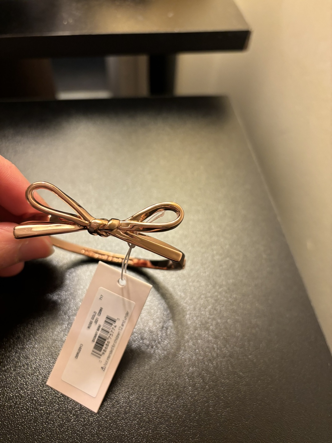 Kate Spade Rose Gold Bow Bangle Bracelet - photo 2