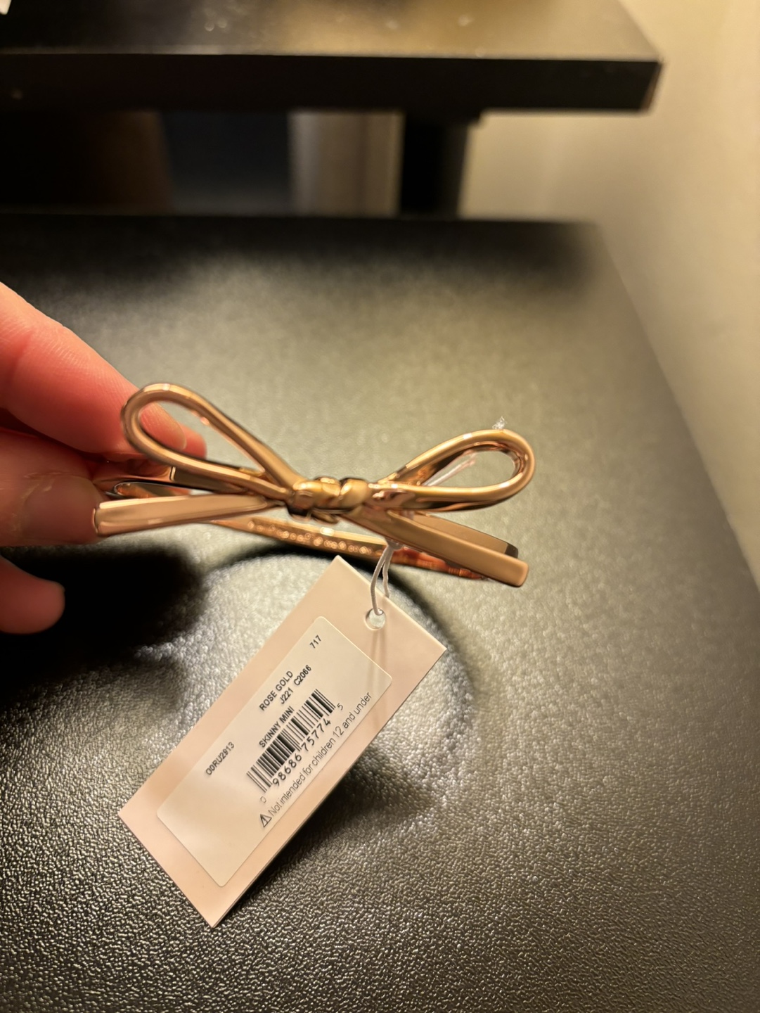 Kate Spade Rose Gold Bow Bangle Bracelet