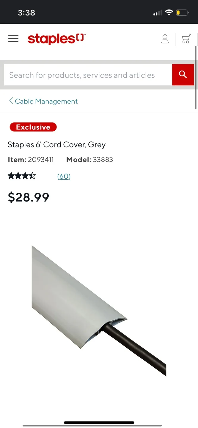 Floor cable concealer 6ft/1.8 m image indicator(3)