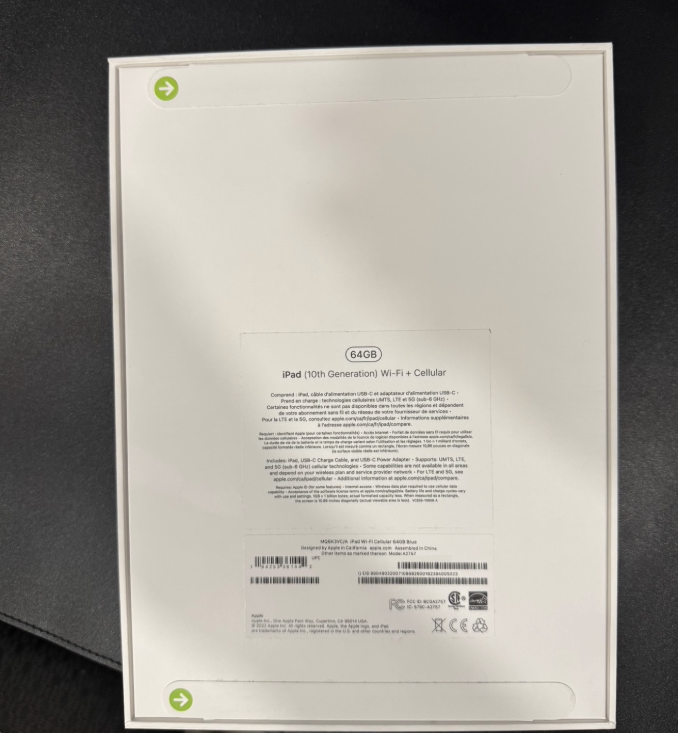 iPad (10th Generation) 64GB Wi-Fi + Cellular Blue - photo 2