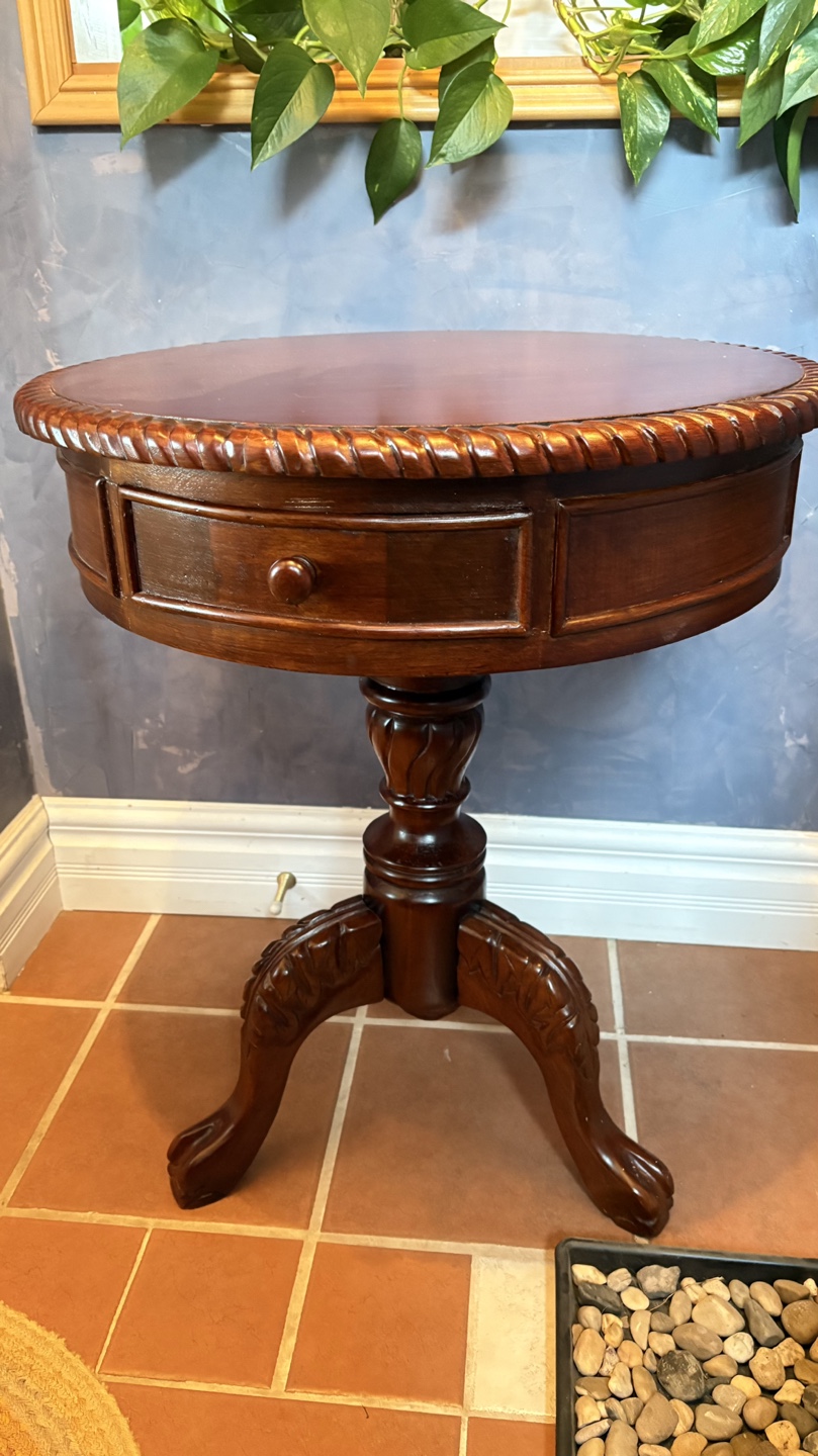 Accent Table with Drawer - photo 3