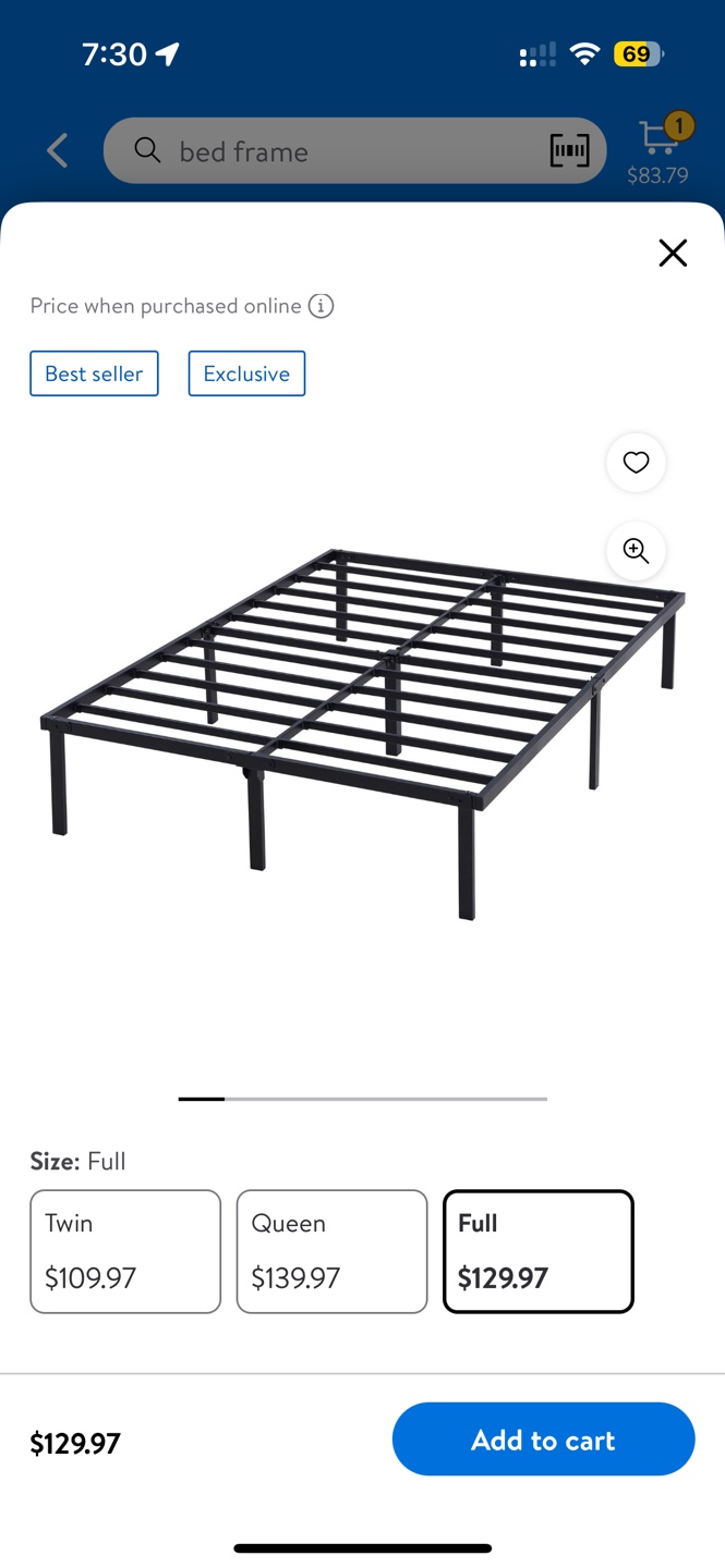 Full Metal Bed Frame - photo 5