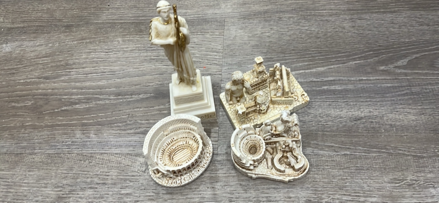 Set of 4 Italian Souvenir Statues
