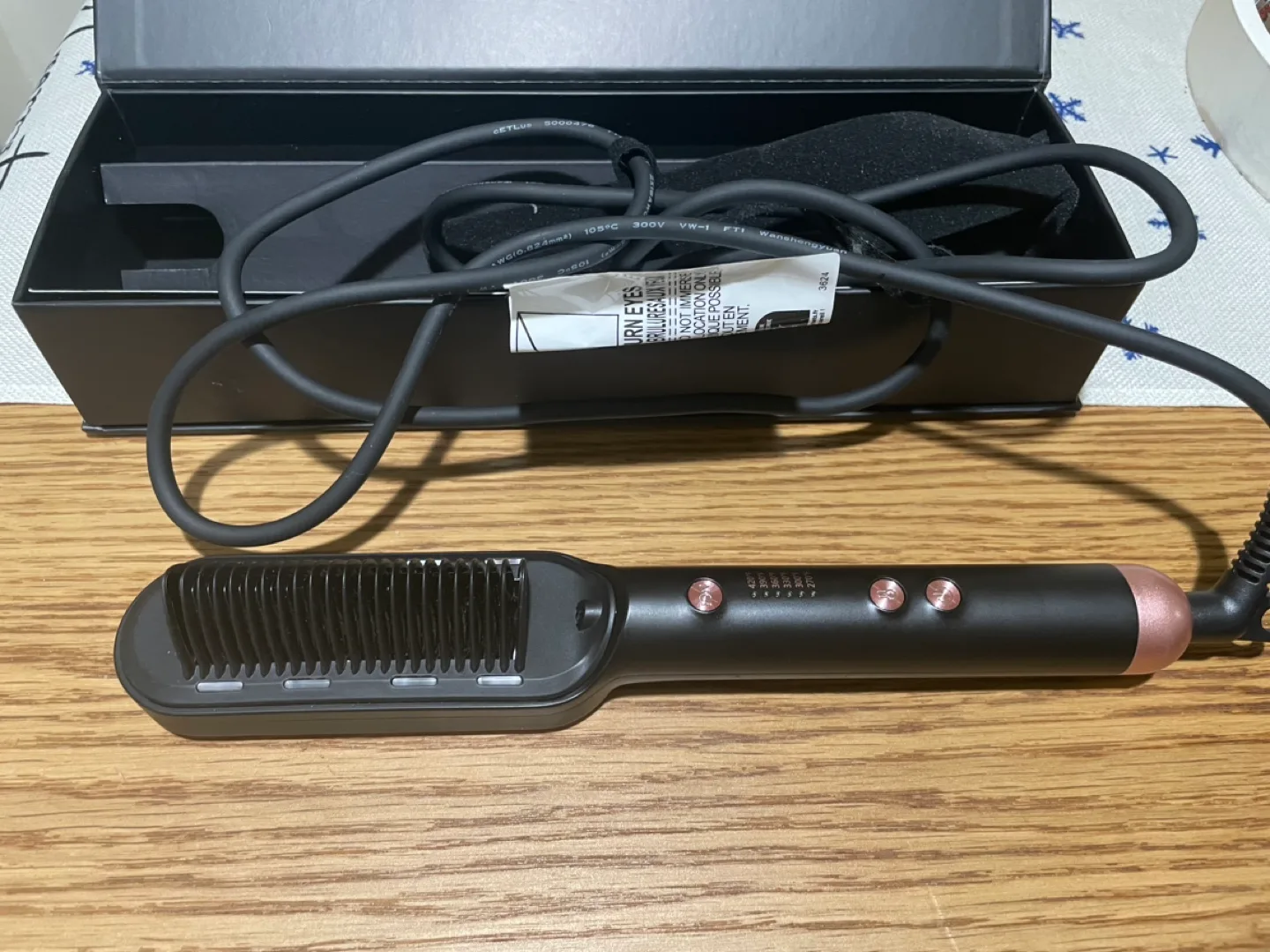 WavyTalk Hair Straightener Brush image indicator(2)