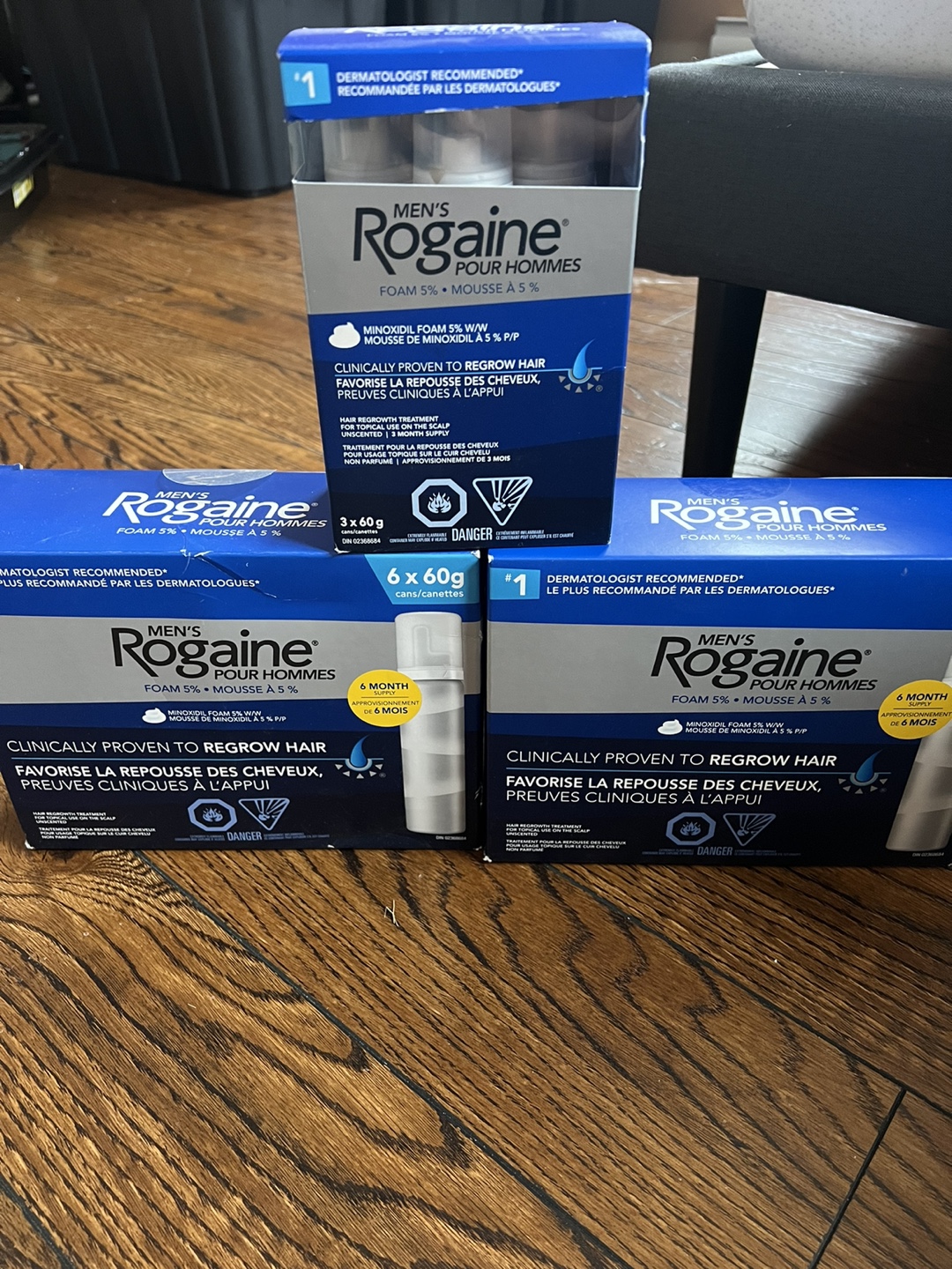 Rogaine Men's Foam 5% 6 month Supply