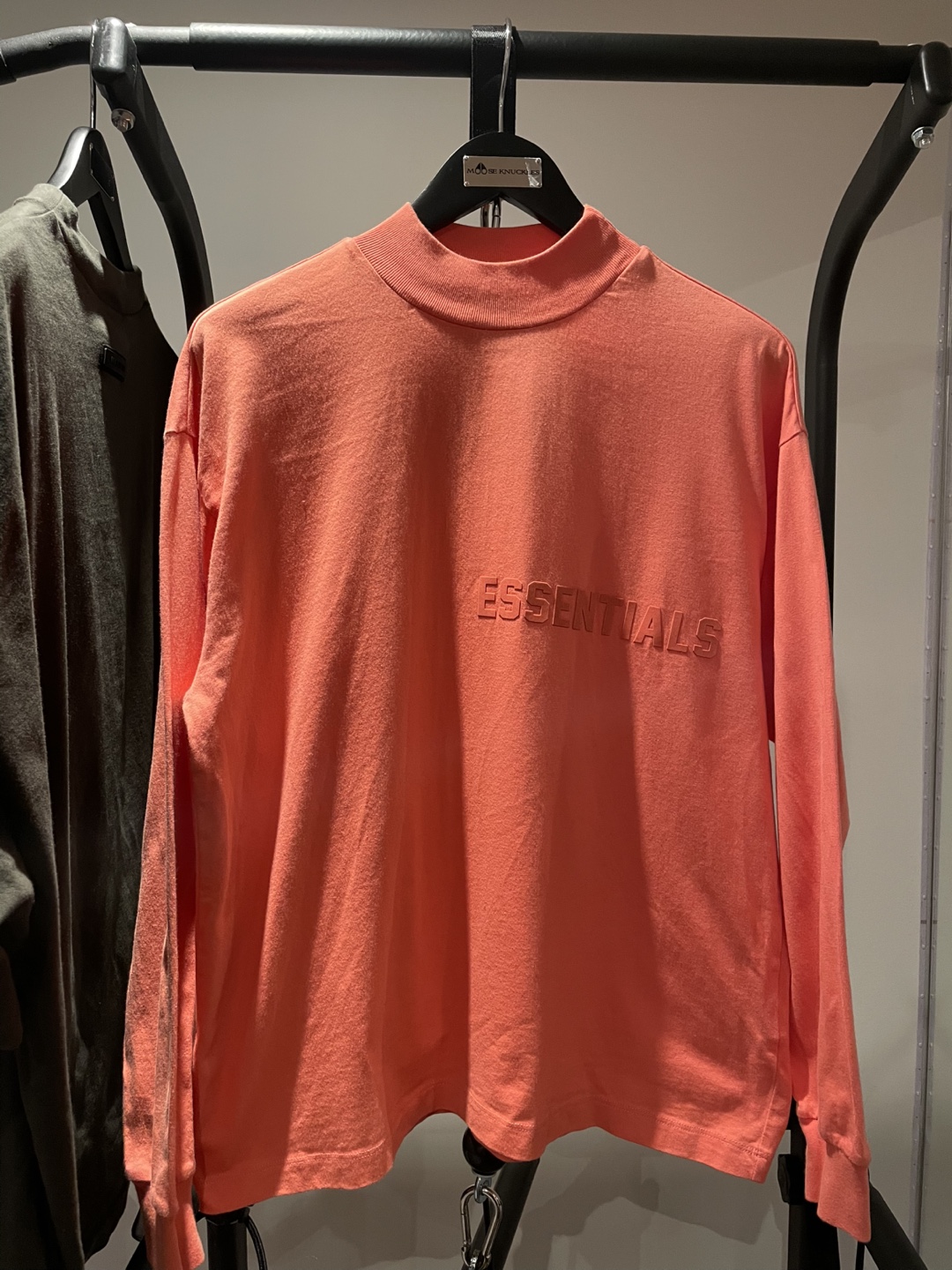 FEAR OF GOD ESSENTIALS Pink Cotton Long Sleeve T-Shirt