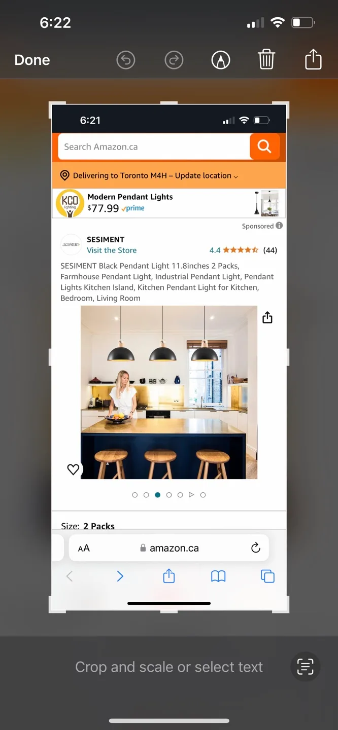 SESIMENT Black Pendant Light 11.8inches 2 Packs image indicator(3)