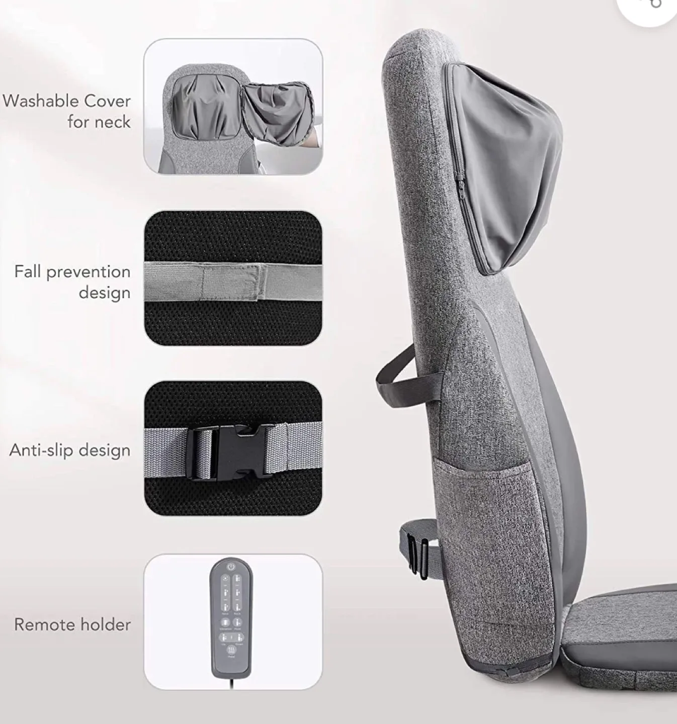 BACK & NECK SHIATSU MASSAGE CUSHION image indicator(3)