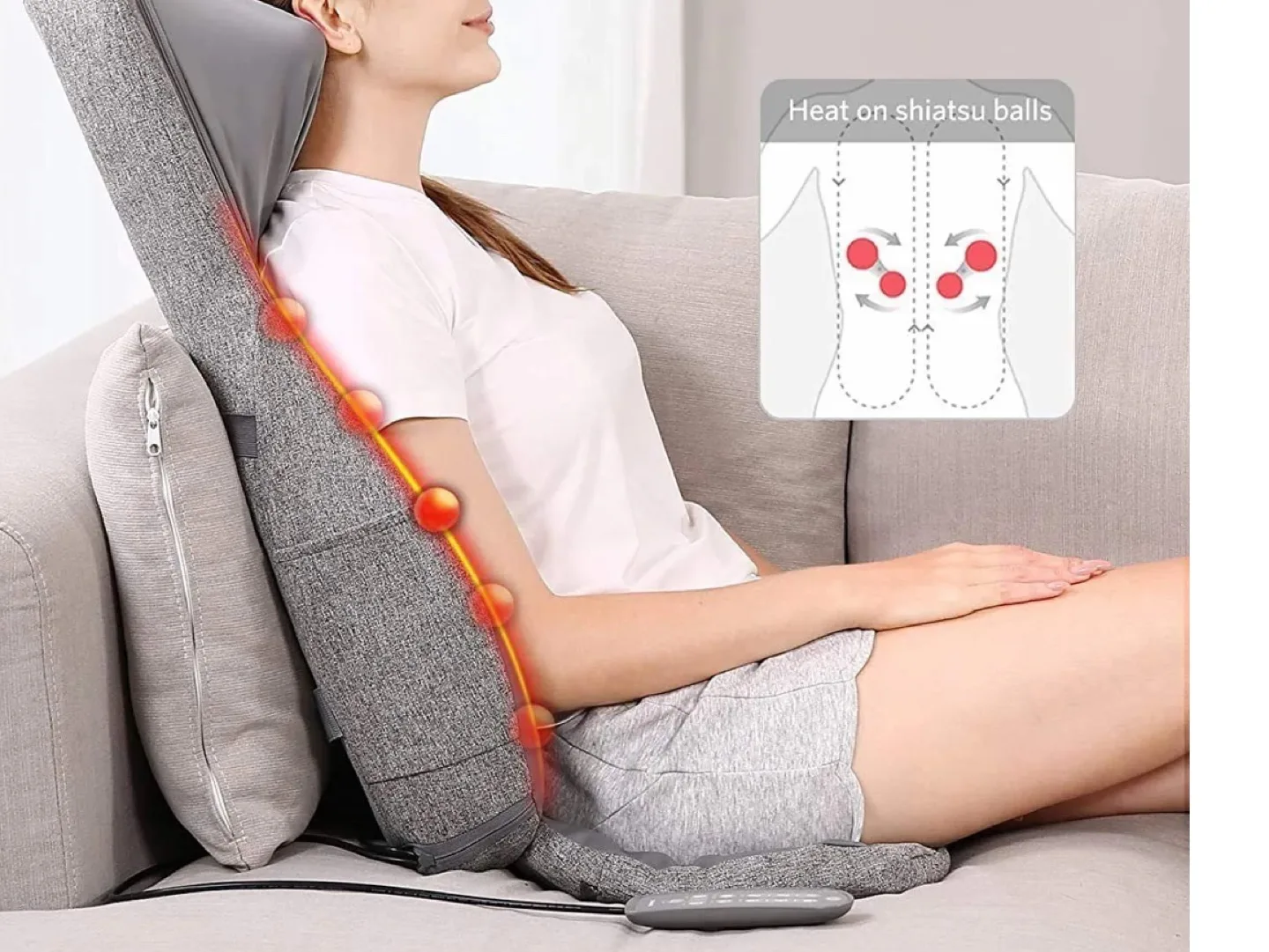 BACK & NECK SHIATSU MASSAGE CUSHION image indicator(4)