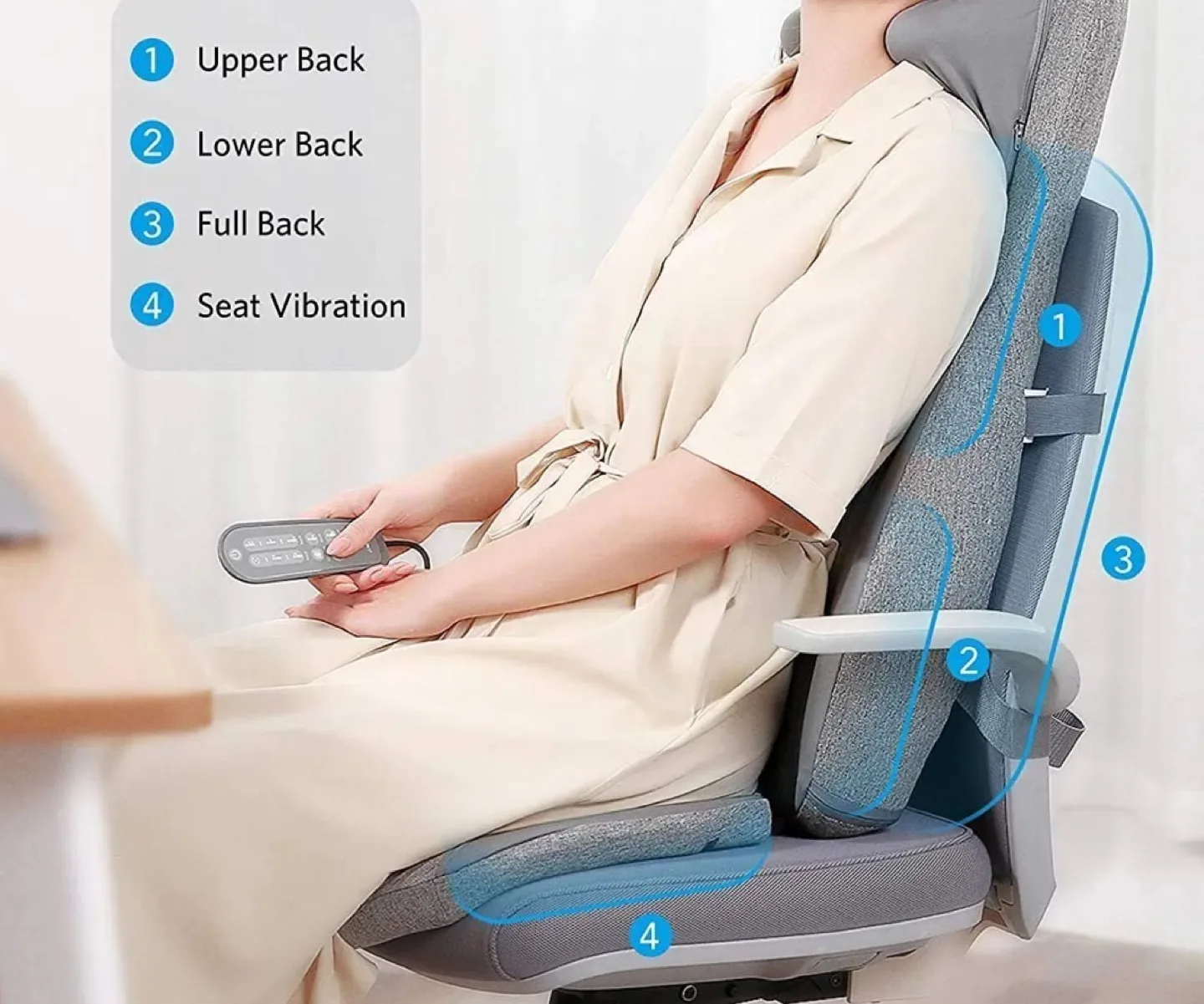 BACK & NECK SHIATSU MASSAGE CUSHION image indicator(5)