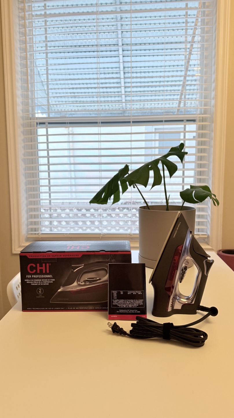 CHI Steam Iron with Titanium Infused Ceramic Soleplate