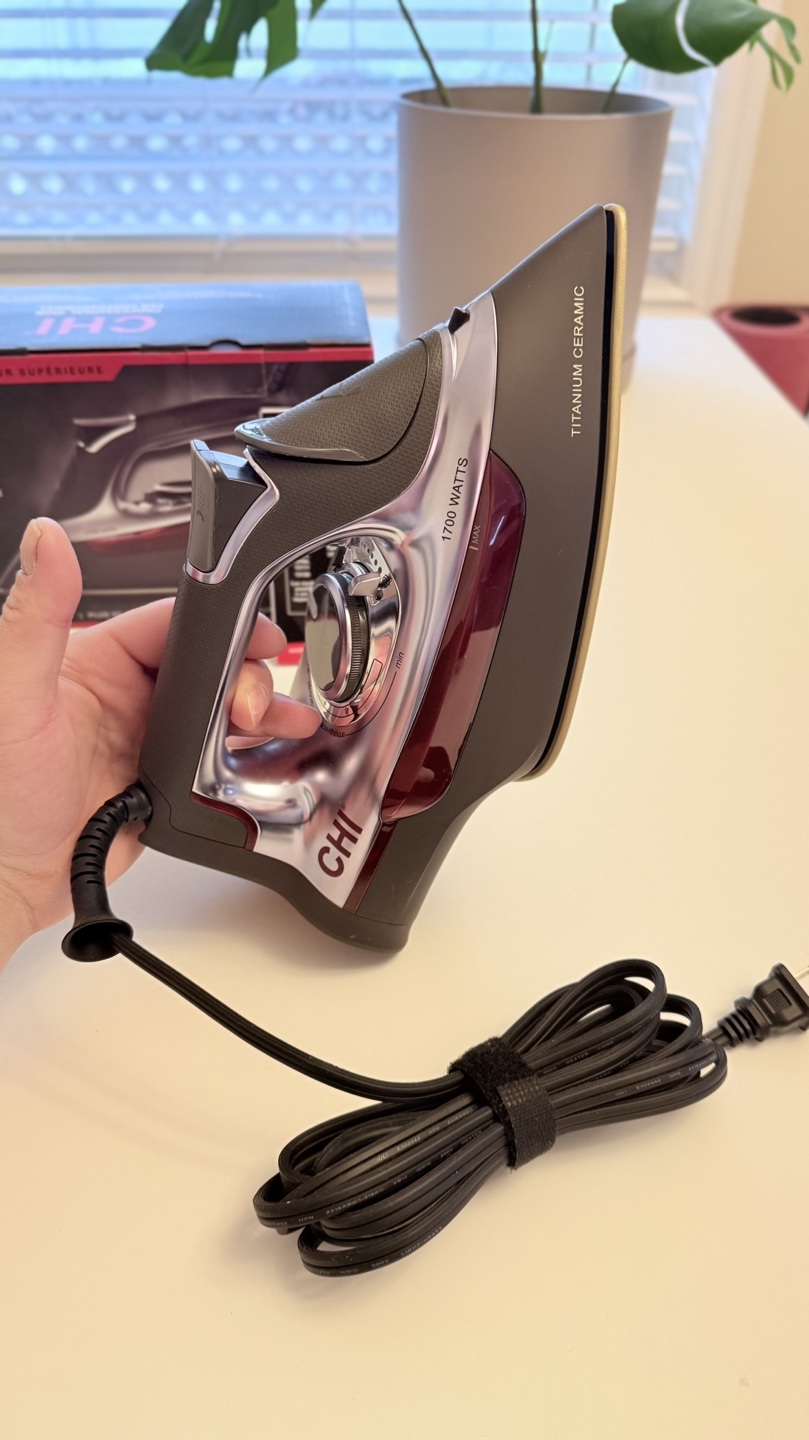 CHI Steam Iron with Titanium Infused Ceramic Soleplate - photo 4