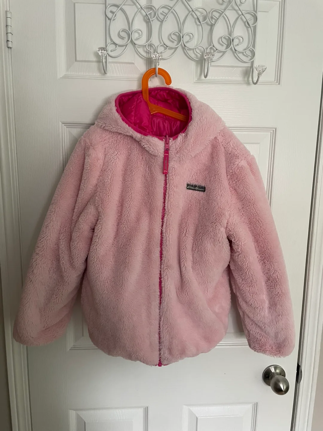 Eddie Bauer Reversible Pink & Purple Jacket - Size L/G (10/12) image indicator(3)