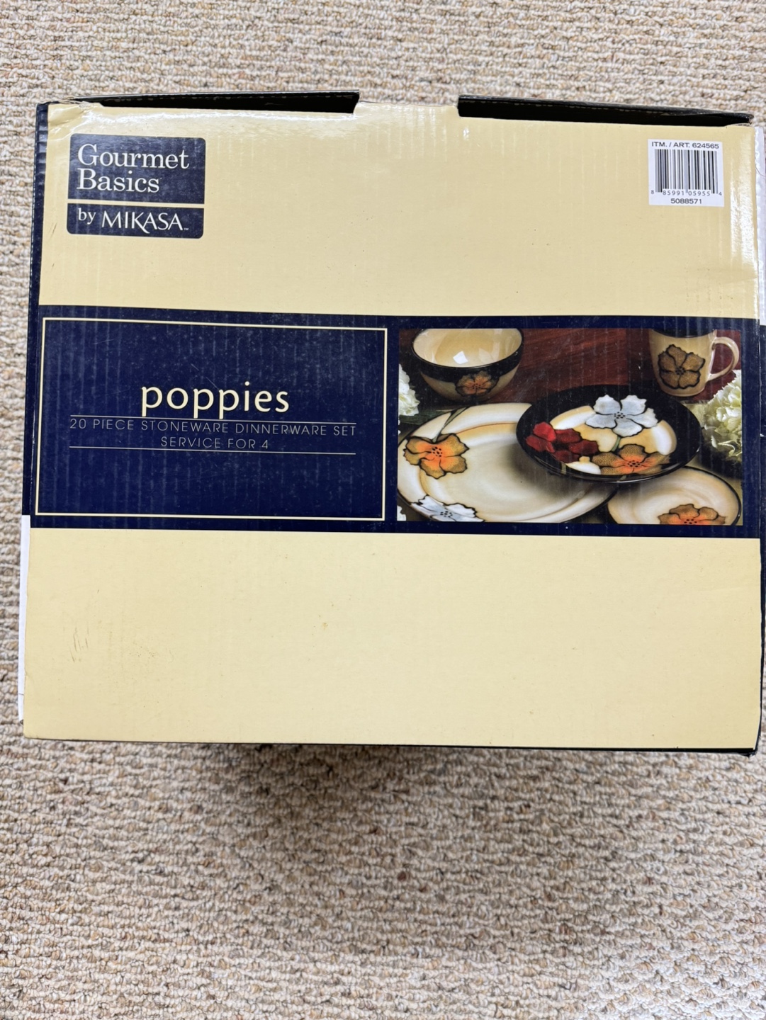 Mikasa Gourmet Basics Poppies 20 Piece Dinnerware Set - photo 2