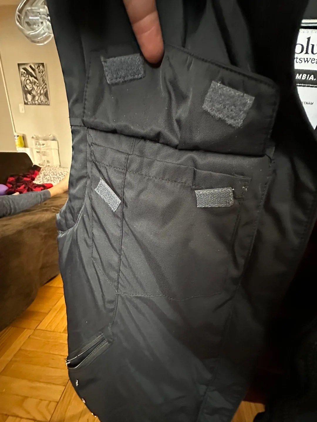 Columbia Black Puffer Vest with Fur Hood image indicator(5)