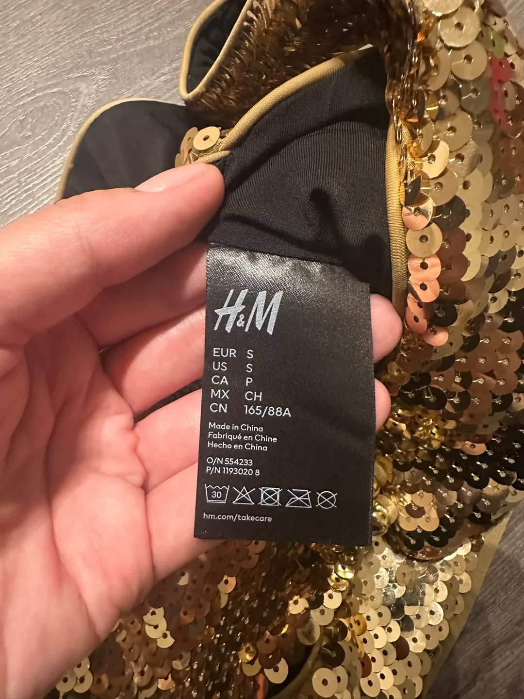 Paco Rabanne H&M sequin top size Small image indicator(3)