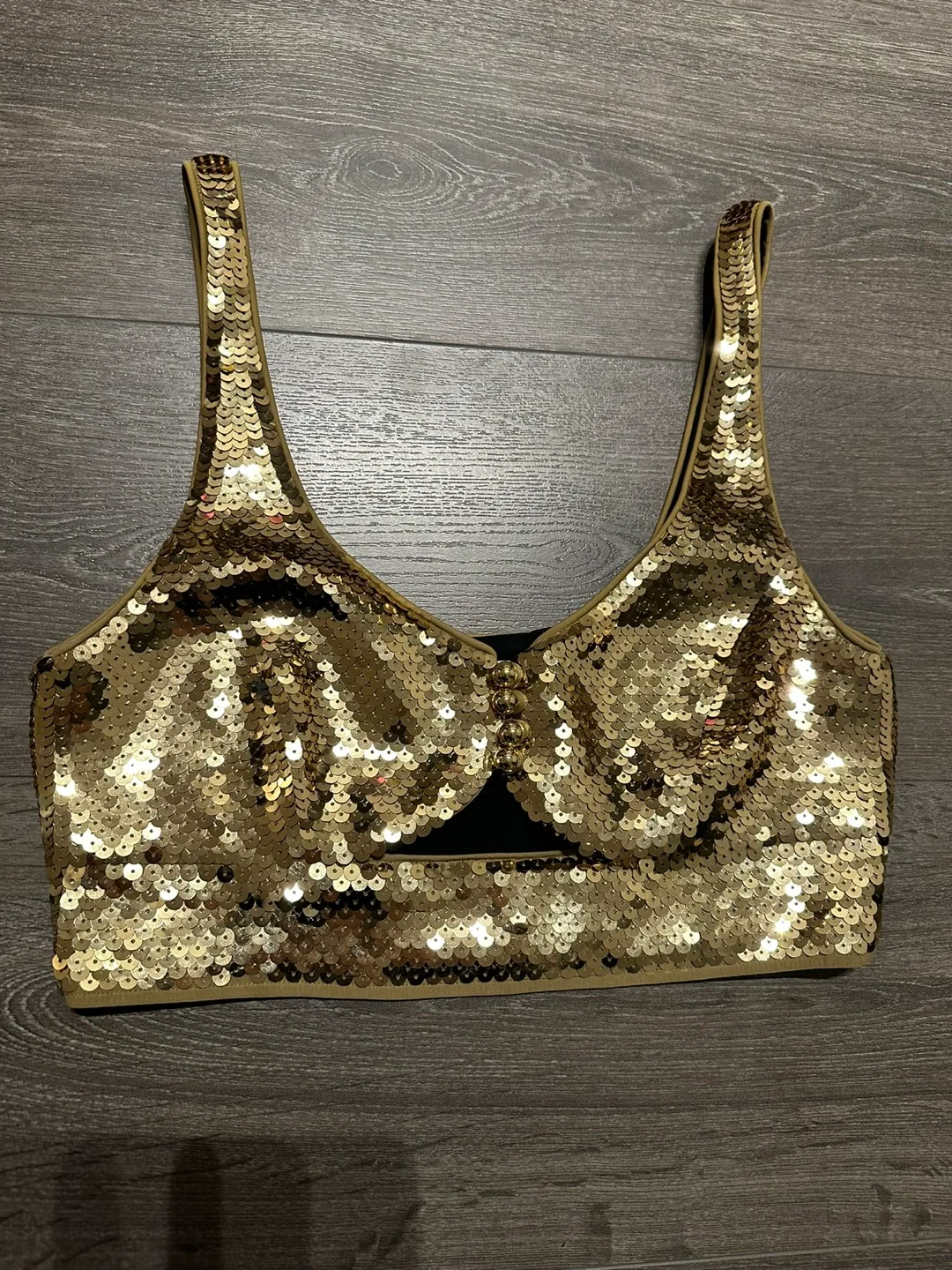 Paco Rabanne H&M sequin top size Small image indicator(5)