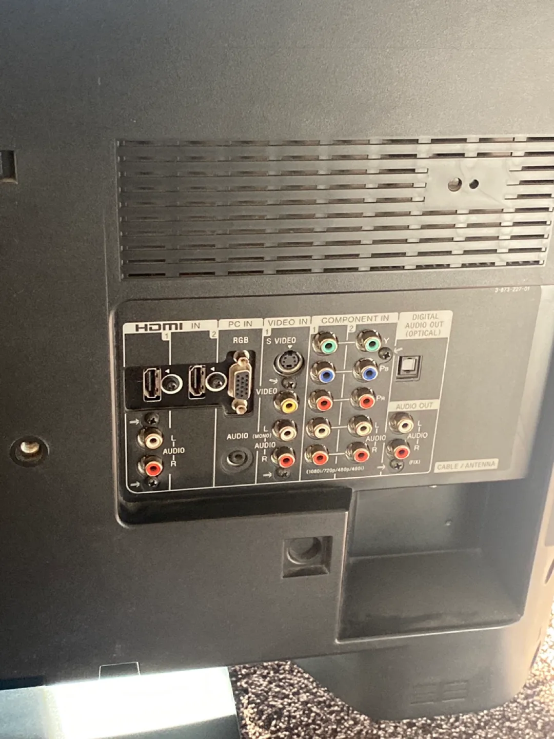 Sony Television image indicator(3)