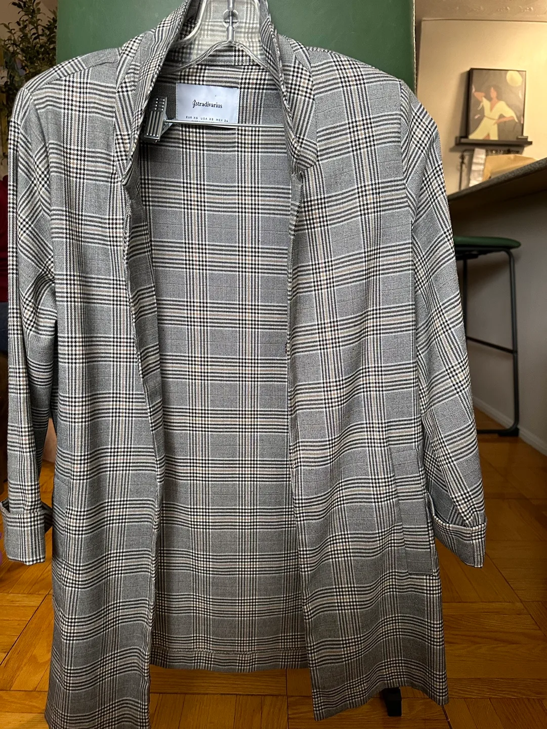 Stradivarius Plaid Blazer image indicator(3)