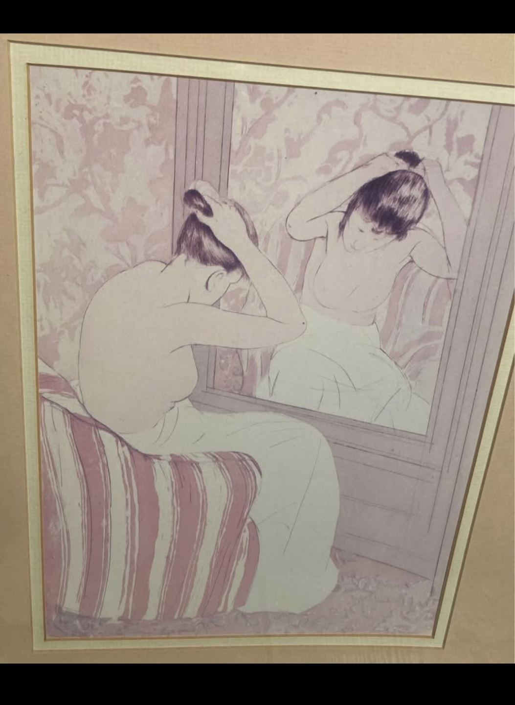 Mary Cassatt “COIFFURE” framed print - photo 5
