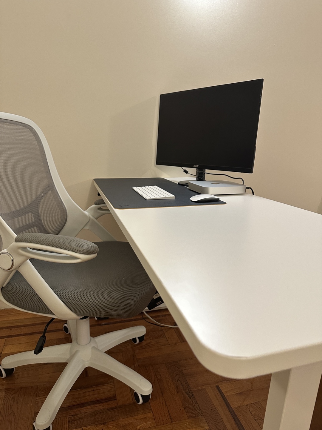 White Standing Desk