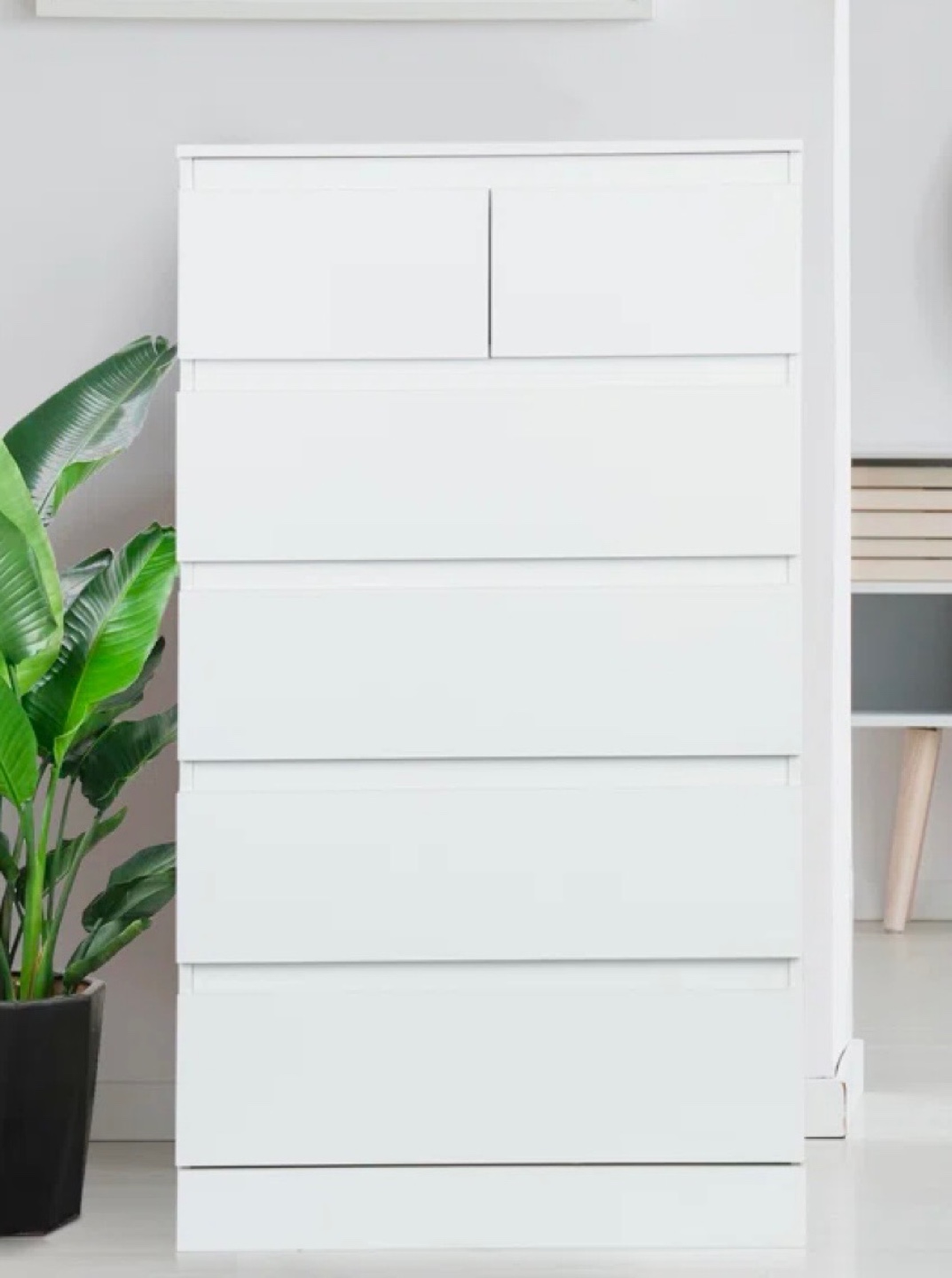 White 6-Drawer Dresser - photo 3