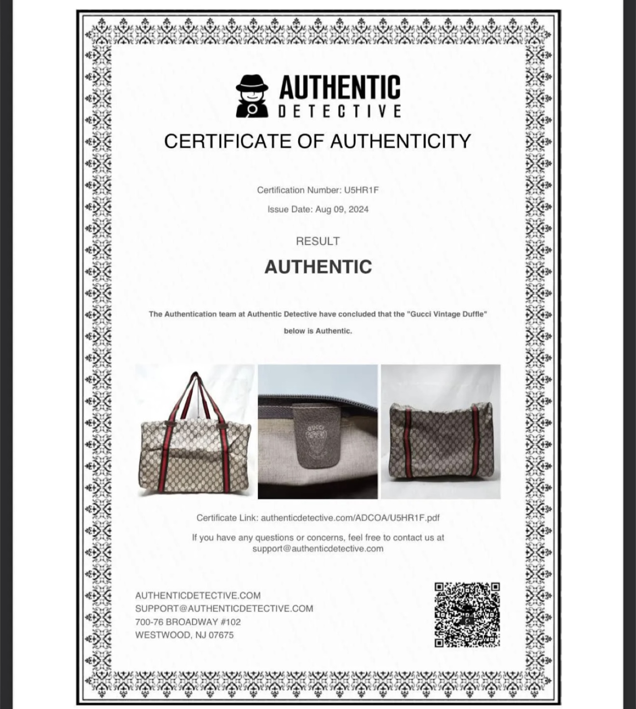 Authentic Upcycled Gucci Heart with key with COA - photo 3