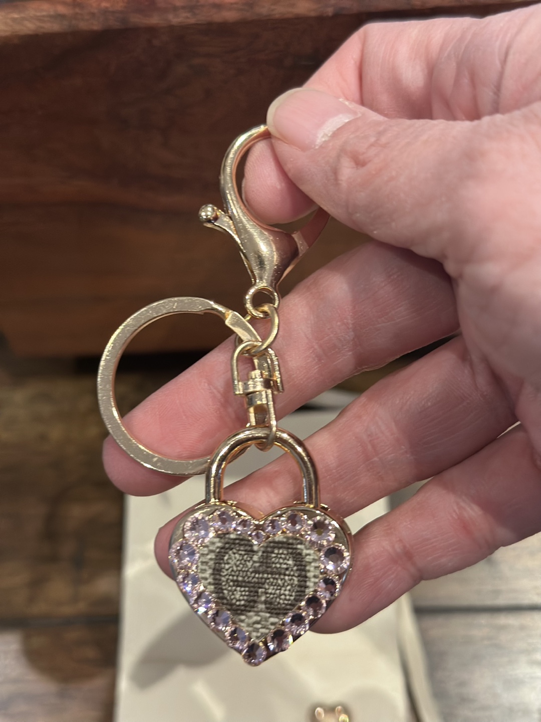 Authentic Upcycled Gucci Heart with key with COA